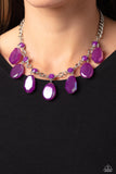 Maldives Mural - Purple Necklace