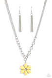 Dazzling Dahlia - Yellow Necklace