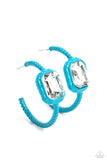 Call Me TRENDY - Blue Hoop Earring
