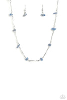 Chiseled Construction - Blue Necklace