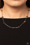 Chiseled Construction - Brown Necklace