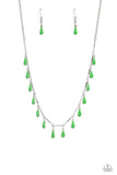 Drop-Dead Dance - Green Necklace