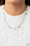 Sand Dollar Sass - Green Necklace
