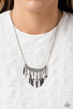 Cue the Chandelier - Silver Necklace