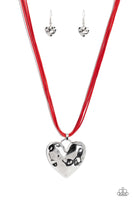 Confident Courtship - Red Necklace