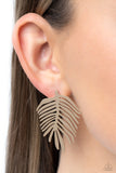 The FROND Row - Gold Post Earring