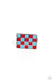 Checkerboard Craze - Red Ring