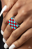 Checkerboard Craze - Red Ring