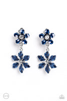 Transparent Talent - Blue Clip-on Earring