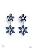 Transparent Talent - Blue Clip-on Earring