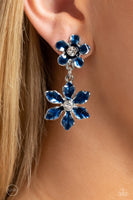 Transparent Talent - Blue Clip-on Earring