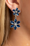 Transparent Talent - Blue Clip-on Earring