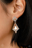 Dapper Display - Orange Post Earring