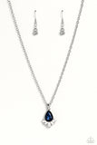 Fancy Fringe - Blue Necklace