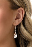 Teardrop Timbre - White Necklace