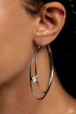 Theater HOOP - Black Hoop Earring