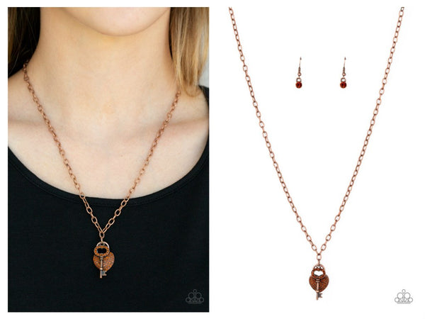 Pop and LOCKET - Copper Necklace