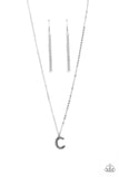 Leave Your Initials - Silver Necklace - C