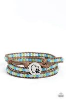 PAW-sitive Thinking - Blue Bracelet