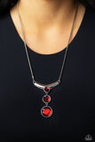 Alluring Andante - Red Necklace