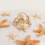 Seashell Showcase - Gold Ring