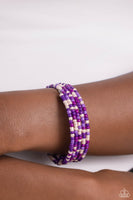 Coiled Candy - Purple Bracelet