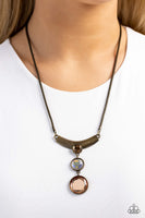 Alluring Andante - Brass Necklace