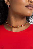 Colorfully GLASSY - Red Choker