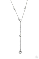 Lavish Lariat - White Necklace