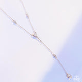 Lavish Lariat - White Necklace