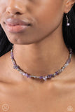 Carved Confidence - Purple Choker