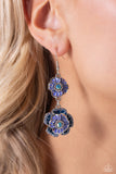 Intricate Impression - Blue Earring