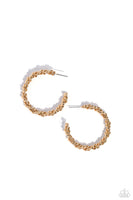 Braided Bravado - Gold Hoop Earring