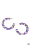 Flawless Fashion - Purple Hoop Earring