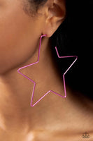 Starstruck Secret - Pink Hoop Earring