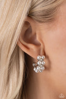 White Collar Wardrobe - White Hoop Earring