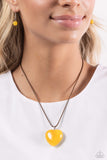 Serene Sweetheart - Yellow Necklace