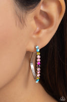 Triangular Tapestry - Multi Hoop Earring