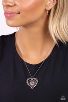 Flirting Ferris Wheel - Red Necklace