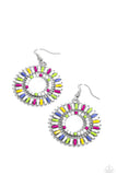 Ferris Wheel Finale - White Earring