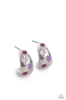 SCOUTING Stars - Pink Hoop Earring