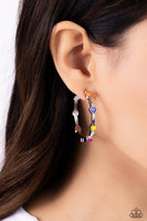 Affectionate Actress - Orange Hoop Earring