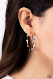 Affectionate Actress - Orange Hoop Earring