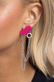Altered Affection - Pink Post Earring