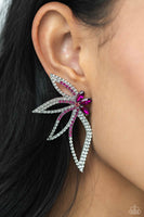 Twinkling Tulip - Pink Post Earring