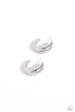 Textured Tenure - Silver Hoop Earring