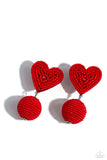 Spherical Sweethearts - Red Post Earring