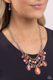 Dewy Disposition - Orange Necklace
