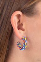 Balloon Backdrop - Blue Hoop Earring