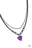 Carefree Confidence - Purple Necklace